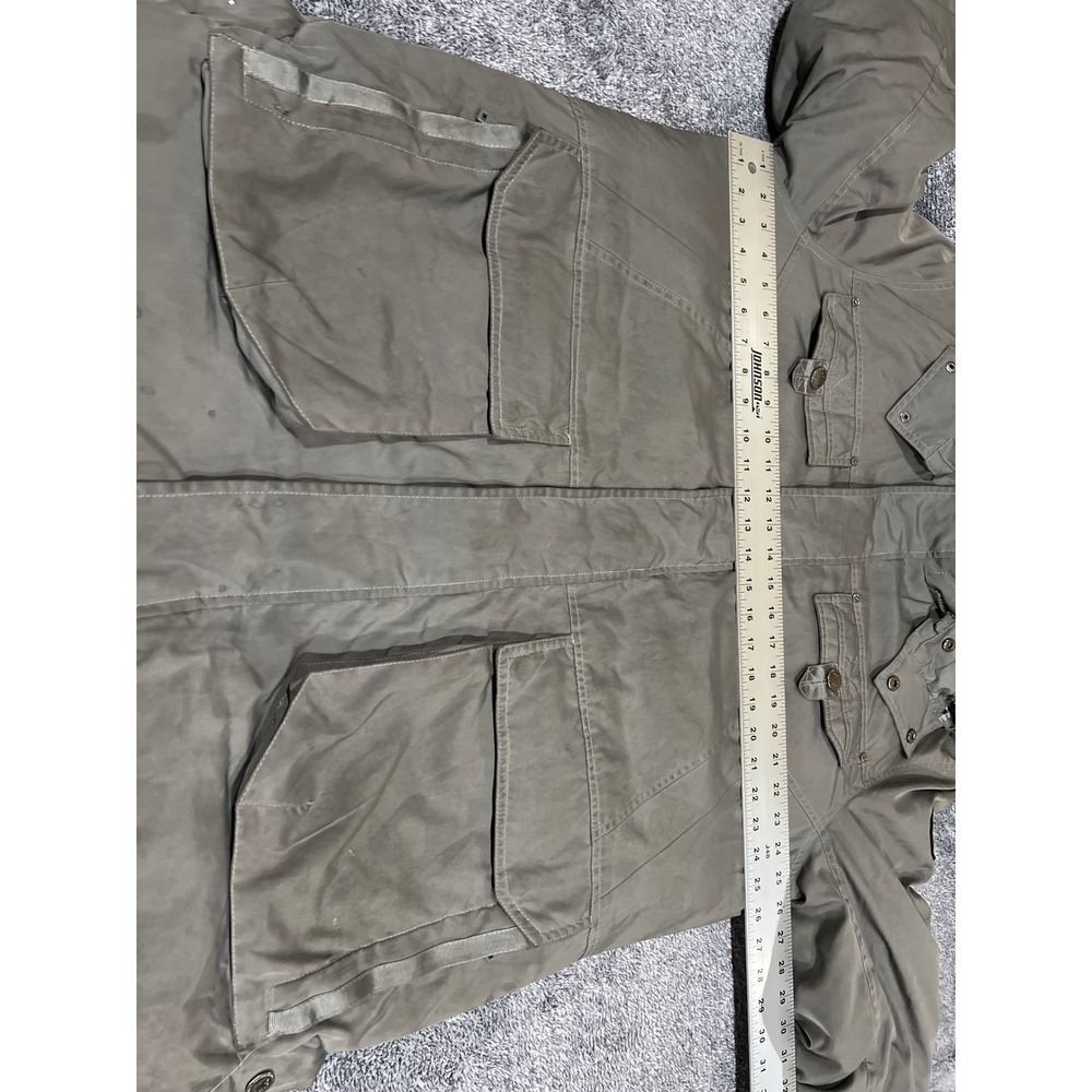 Pajar Canada Mens Grey Down Filled Hooded Parka Winter Coat Large P6J0057F13 - Picture 5 of 16